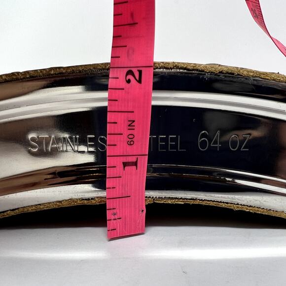 64oz Stainless Steel 11 Inches Tall Flask Alcohol Liquor Storage Fuel Gag Gift - Picture 5 of 13